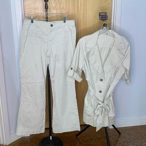 Cabi Safari Women's Jacket and Pants Set, Size 10